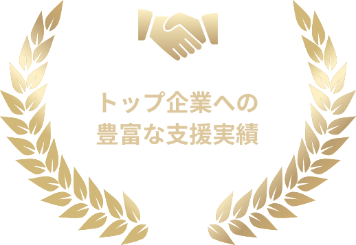 トップ企業への豊富な支援実績